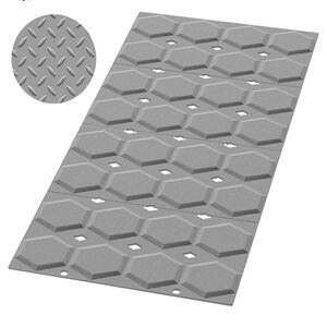 Silicone bathtub shower mat non slip 28” by 14” no suction cups